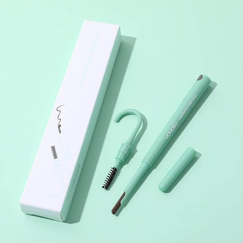 Beauty umbrella machete automatic eyebrow pencil(umbrella hook)-dark brown