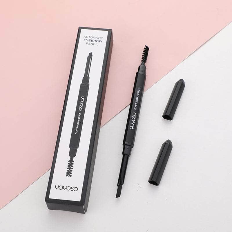 Triangle rod waterproof double-end eyebrow pencil-black