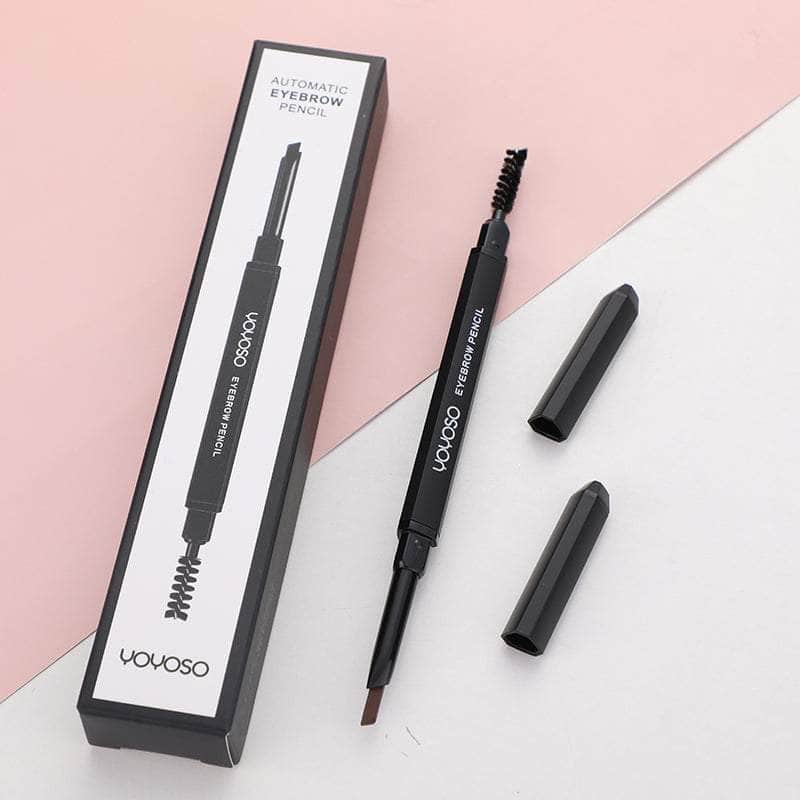 Triangle rod waterproof double-end eyebrow pencil-dark brown