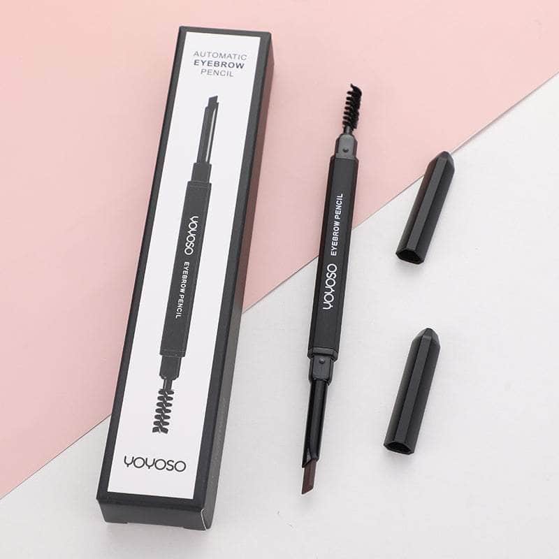Triangle rod waterproof double-end eyebrow pencil-grey brown