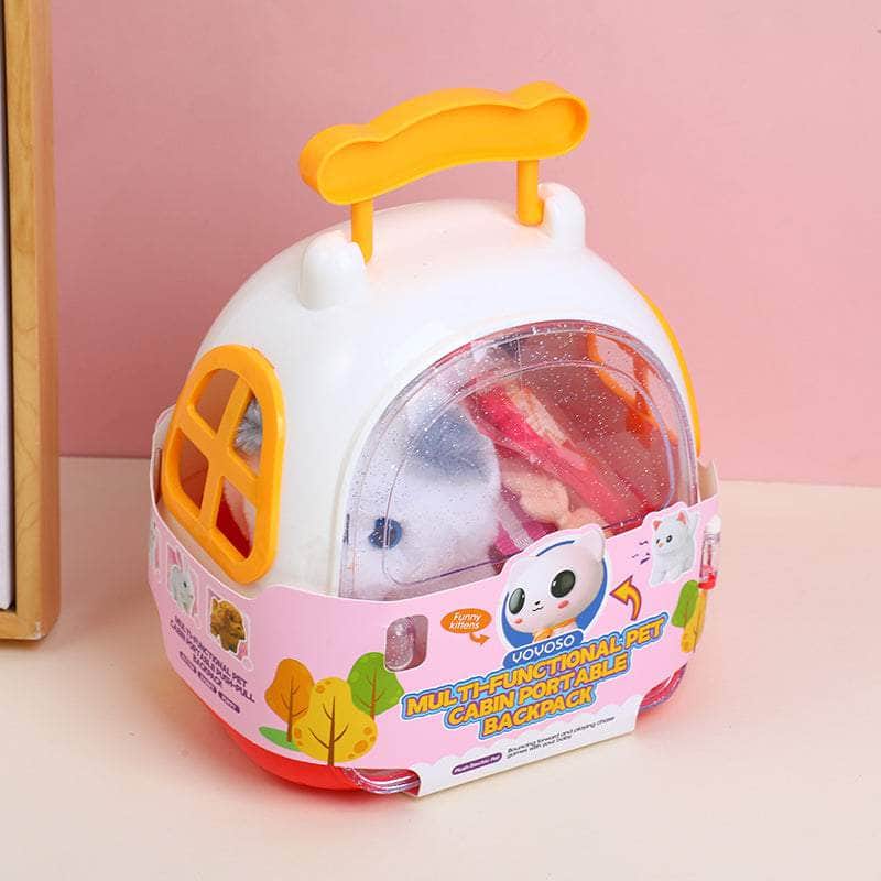 Multi-Functional Kitten Pet Cabin Portable Push-Pull Backpack