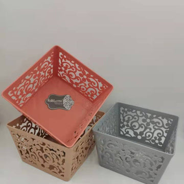 8244 square plastic storage basket