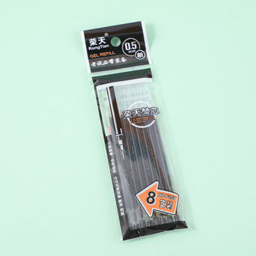8pcs black pen refill with 0.5mm-6159