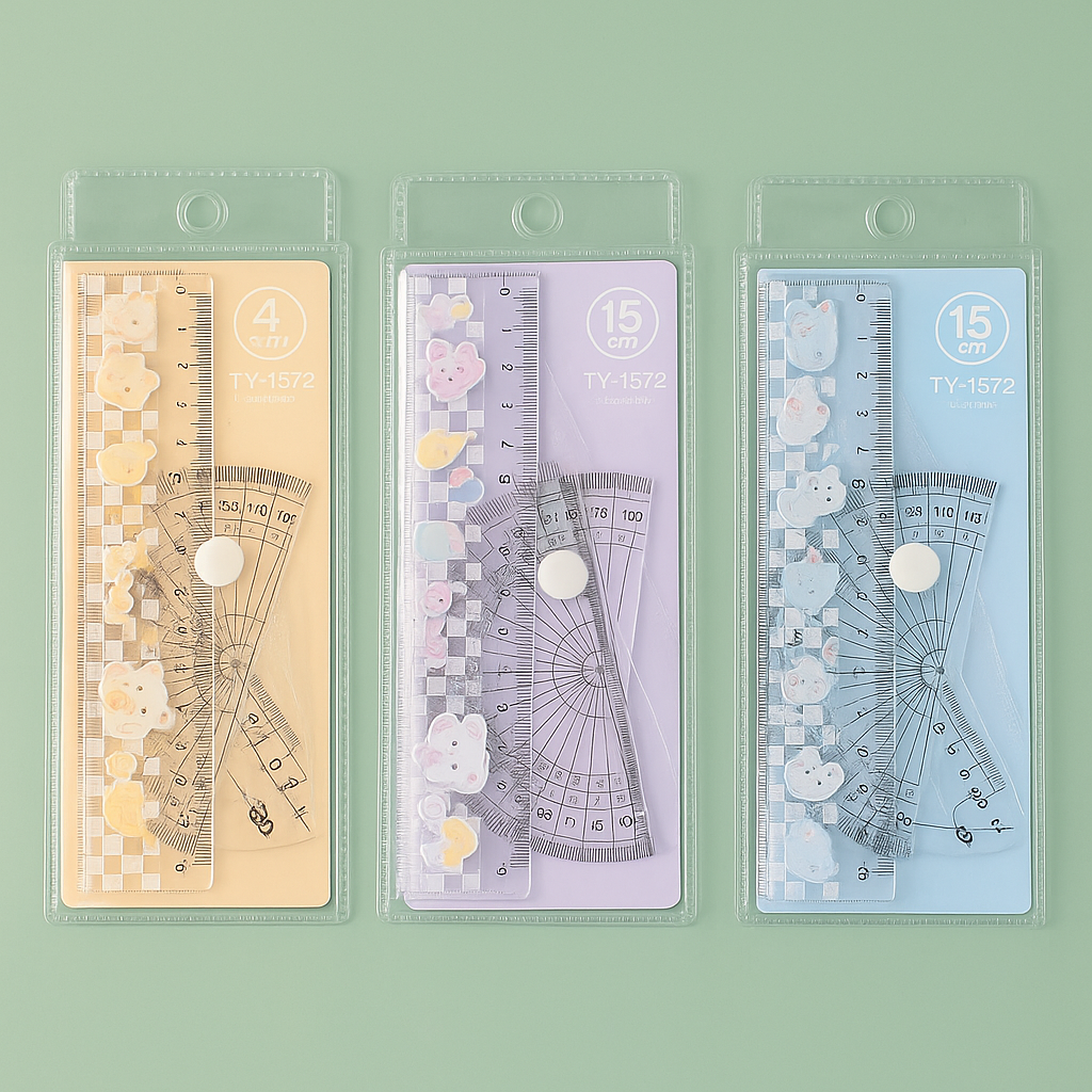 Cute Cartoon Ruler Set 15Cm Xqw-1572