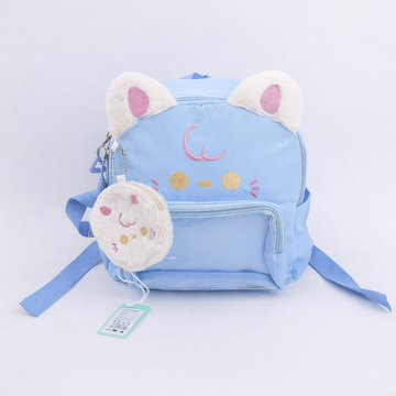 Cute Cat Kids Backpack - Blue