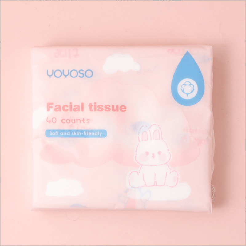 Cute Animal Soft Facial Tissue Single Pack-Cute Rabbit - YOYOSO PAKISTAN