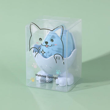 Cute Pet Egg Shell Beauty Makeup Sponge-Blue - YOYOSO PAKISTAN
