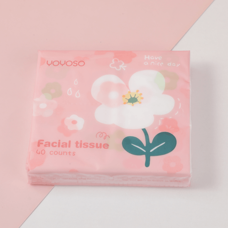 Floral Series Soft Facial Tissue Single Pack-Cute Flower - YOYOSO PAKISTAN
