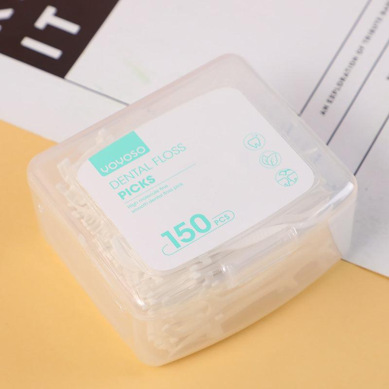High Molecule Fine Smooth Dental Floss Pick 150Pcs - YOYOSO PAKISTAN