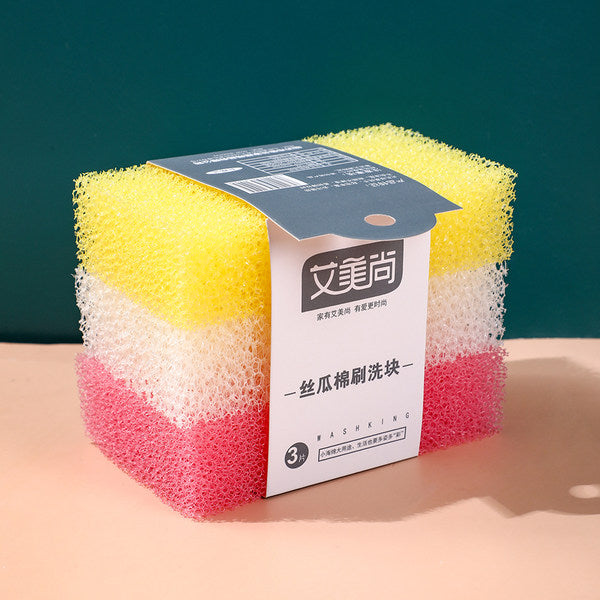 Loofah scouring pad 3pcs