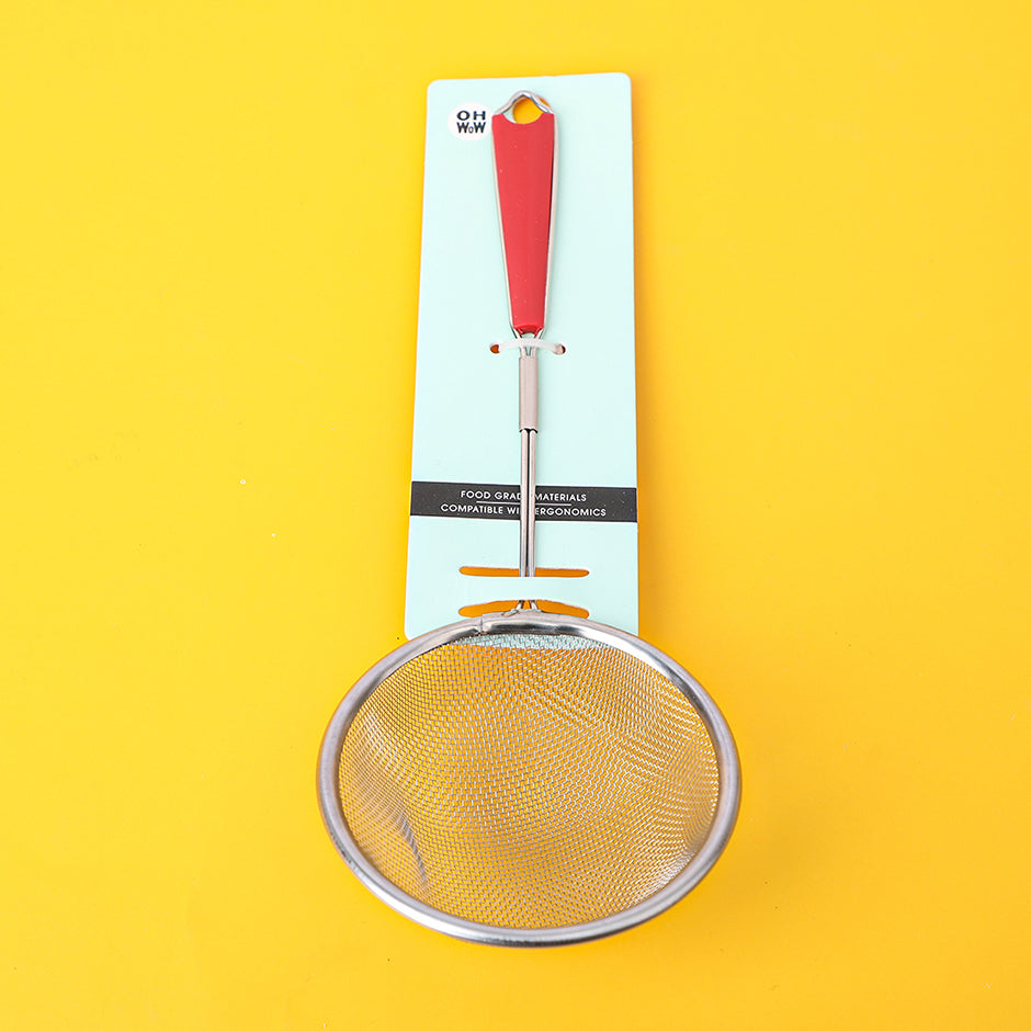 Portable stainless steel colander