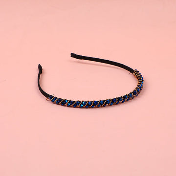 Wave Crystal Headband Blue