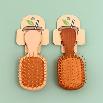 Milk tea color airbag comb-872