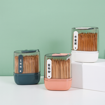 Water Ripple Oblique Box Carbonized Toothpick 450Pcs