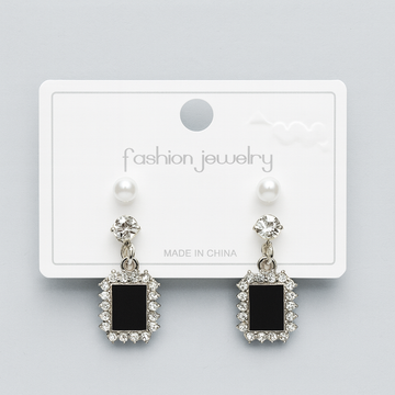 Diamond Pearl Studs-30 2Pairs