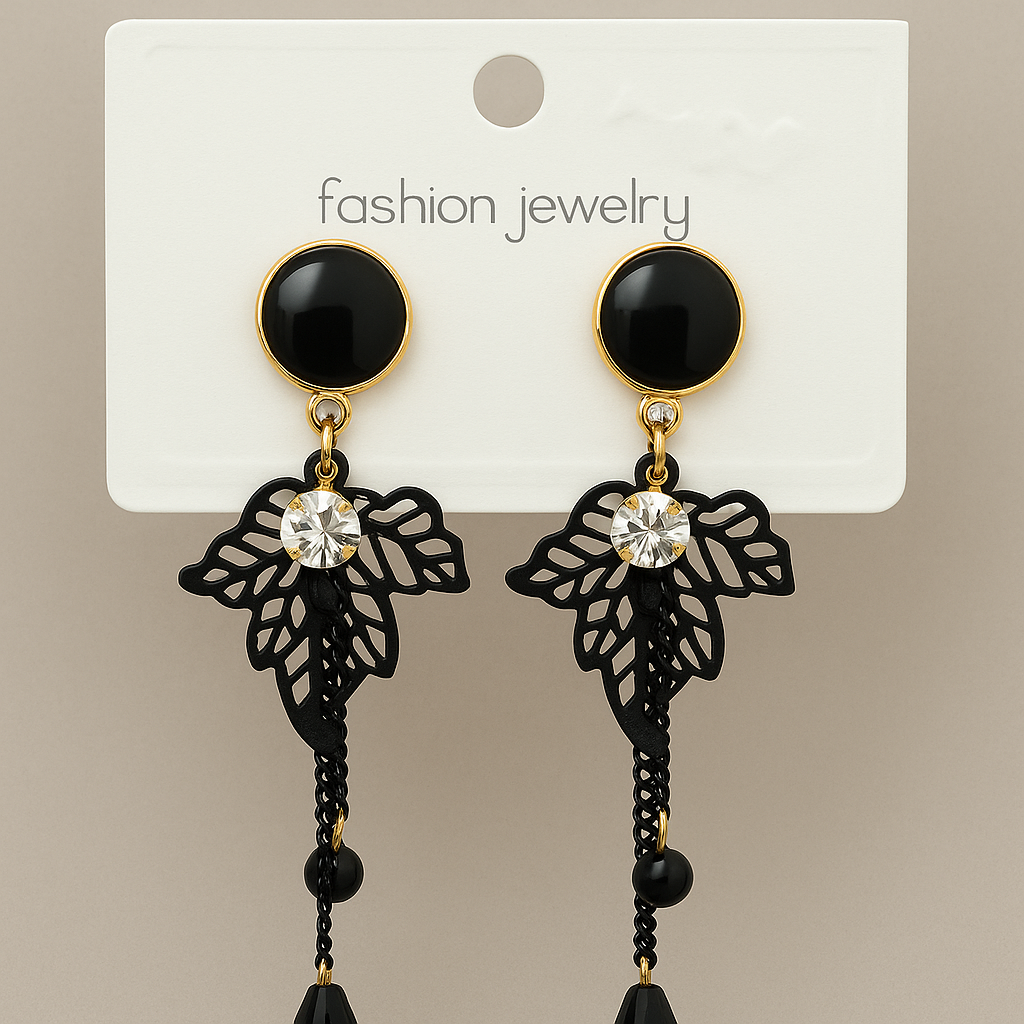 Oil Drip Pair Earrings-9