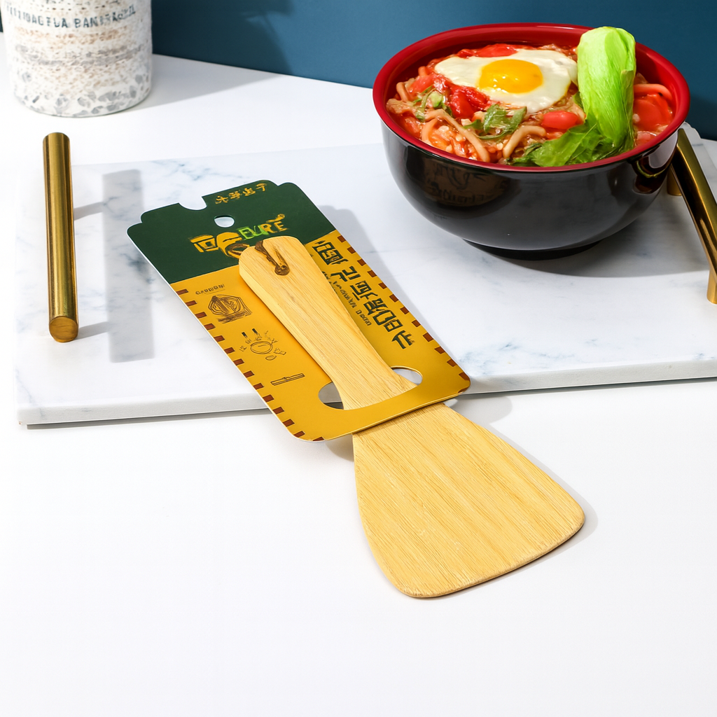 Natural Log Small Inclined Rice Scoop